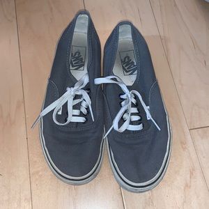 women’s grey vans size 8.5 in fair condition!!!